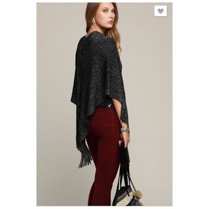 Sweaters - Black Lurex Mix Knit Poncho Sweater NEW Sweaters - Black Lurex Mix Knit Poncho Sweater NEW